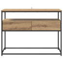 Konsolbord Artisan Egetræ 100 x 40 x 75 cm Konstrueret træ