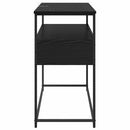 Konsolbord med skuffe Sort eg 100 x 40 x 75 cm Konstrueret træ