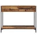 Konsolbord Gammelt træ 100 x 34,5 x 75 cm Konstrueret træ