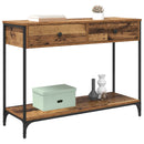 Konsolbord Gammelt træ 100 x 34,5 x 75 cm Konstrueret træ