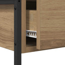 Konsolbord Artisan Egetræ 100 x 34,5 x 75 cm Konstrueret træ