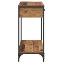 Konsolbord Gammelt træ 75 x 34,5 x 75 cm Konstrueret træ