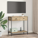 Konsolbord Artisan Egetræ 75 x 34,5 x 75 cm Konstrueret træ