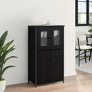 Highboard Sort eg 62 x 32 x 106,5 cm Konstrueret træ