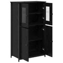 Highboard Sort eg 62 x 32 x 106,5 cm Konstrueret træ