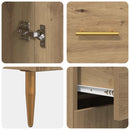 Sideboard Artisan Egetræ 69,5 x 34 x 90 cm Konstrueret træ