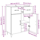 Sideboard Gammelt træ 69,5 x 34 x 90 cm Konstrueret træ