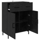 Sideboard Sort eg 69,5 x 34 x 90 cm Konstrueret træ