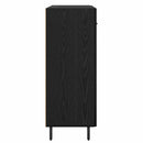 Sideboard med skuffe Sort eg 69,5 x 34 x 90 cm Konstrueret træ