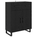 Sideboard Sort eg 69,5 x 34 x 90 cm Konstrueret træ