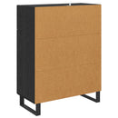 Sideboard Sort eg 69,5 x 34 x 90 cm Konstrueret træ