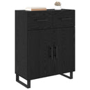 Sideboard Sort eg 69,5 x 34 x 90 cm Konstrueret træ