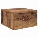 Vægmonteret natbord Gammelt træ 35 x 35 x 20 cm Konstrueret træ