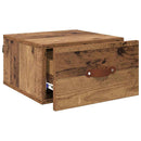 Vægmonteret natbord Gammelt træ 35 x 35 x 20 cm Konstrueret træ