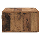 Vægmonteret natbord Gammelt træ 35 x 35 x 20 cm Konstrueret træ