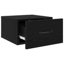 Natskab 2 pcs Sort eg 35 x 35 x 20 cm Konstrueret træ