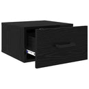 Natskab 2 pcs Sort eg 35 x 35 x 20 cm Konstrueret træ