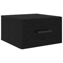 Natskab 2 pcs Sort eg 35 x 35 x 20 cm Konstrueret træ