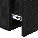 Natskab 2 pcs Sort eg 35 x 35 x 20 cm Konstrueret træ
