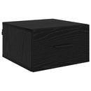 Natskab 2 pcs Sort eg 35 x 35 x 20 cm Konstrueret træ