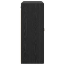 Vægskab Sort eg 69,5 x 34 x 90 cm Konstrueret træ