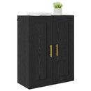 Vægskab Sort eg 69,5 x 34 x 90 cm Konstrueret træ