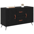 Sideboard med skuffe Sort eg 100 x 36 x 60 cm Konstrueret træ