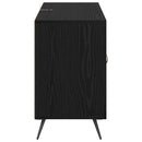 Sideboard med skuffe Sort eg 100 x 36 x 60 cm Konstrueret træ