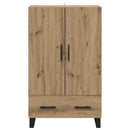 Highboard Artisan Egetræ 69,5 x 30 x 115 cm Konstrueret træ
