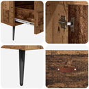 Highboard Gammelt træ 69,5 x 31 x 115 cm Ingeniørtræ og glas