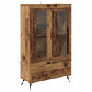 Highboard Gammelt træ 69,5 x 31 x 115 cm Ingeniørtræ og glas