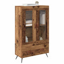 Highboard Gammelt træ 69,5 x 31 x 115 cm Ingeniørtræ og glas