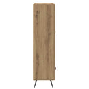 Highboard Artisan Egetræ 69,5 x 31 x 115 cm Ingeniørtræ og glas