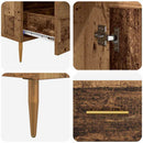 Highboard Gammelt træ 69,5 x 31 x 115 cm Ingeniørtræ og glas
