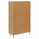 Highboard Artisan Egetræ 69,5 x 31 x 115 cm Ingeniørtræ og glas