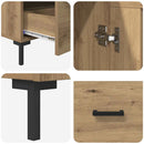 Highboard Artisan Egetræ 69,5 x 31 x 115 cm Konstrueret træ