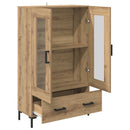Highboard Artisan Egetræ 69,5 x 31 x 115 cm Konstrueret træ