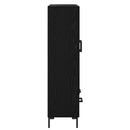 Highboard med skuffe Sort eg 69,5 x 31 x 115 cm Konstrueret træ