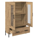 Highboard med skuffe Corona Artisan Egetræ 69,5 x 31 x 115 cm