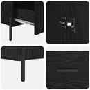 Highboard Corona Sort eg 69,5 x 31 x 115 cm Konstrueret træ