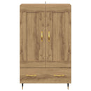 Highboard Artisan Egetræ 69,5 x 31 x 115 cm Konstrueret træ
