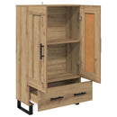 Highboard Artisan Egetræ 69,5 x 31 x 115 cm Konstrueret træ