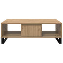 Sofabord Artisan Egetræ 104 x 60 x 35 cm Konstrueret træ