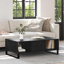 Sofabord Sort eg 104 x 60 x 35 cm Konstrueret træ
