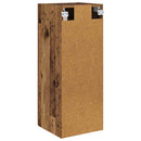 Vægskab Gammelt træ 34,5 x 34 x 90 cm Ingeniørtræ og glas