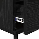 Natskab 2 pcs Sort eg 40 x 35 x 50 cm Konstrueret træ