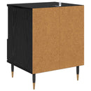 Natskab 2 pcs Sort eg 40 x 35 x 50 cm Konstrueret træ