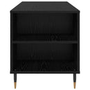 Sofabord med skuffe Sort eg 102 x 44,5 x 50 cm Konstrueret træ