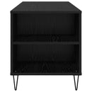 Sofabord med skuffe Sort eg 102 x 44,5 x 50 cm Konstrueret træ