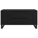 Sofabord Sort eg 102 x 44,5 x 50 cm Konstrueret træ